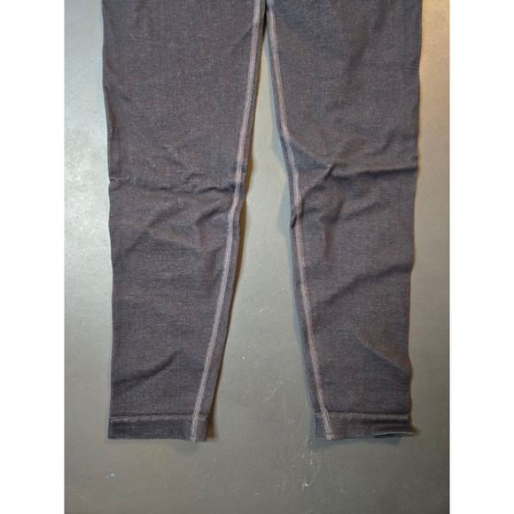 Women's SPANX Seamless Track Stripe Leggings M Gray Black - Picture 2 of 6